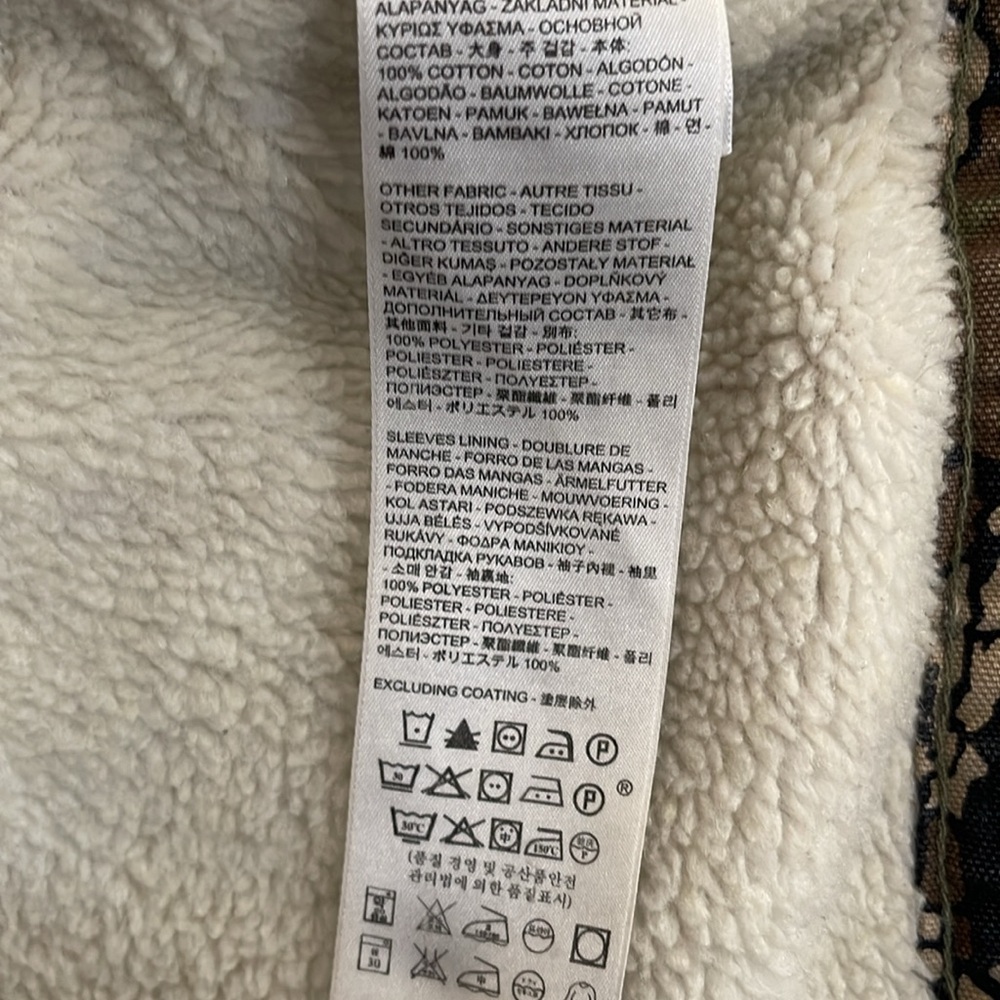 ☀️Sale☀️ Supreme x Levi’s Bark Camo Sherpa Trucker Jacket FW 2013 size large - Picture 9 of 10